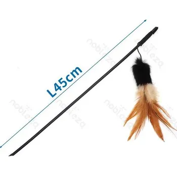 Hračka pro kočku Mávatko Nobleza - s dlouhými peříčky 45 cm