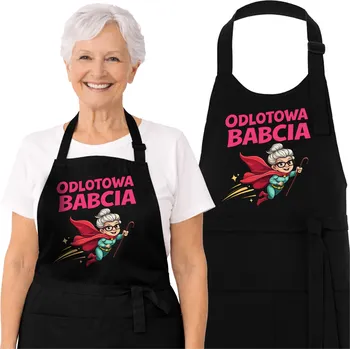 Kuchyňská zástěra Zástěra pro babičku do kuchyně ke Dni babiček - Skvělá babička DÁREK