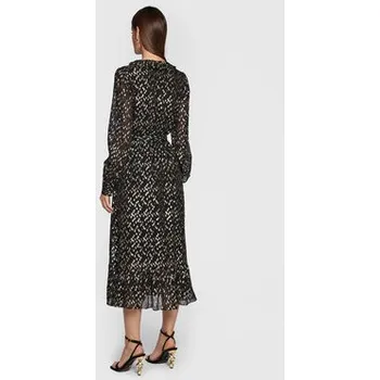 Dámská móda MICHAEL Michael Kors Koktejlové šaty MF28Y8Z6MT Černá Regular Fit XS