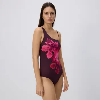 Dámské plavky Reserved - Jednodílné plážové plavky - tmavě fialová - 327HP-49X - 327HP-49X-36