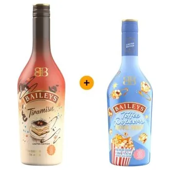 Likér NOVINKA! Výhodný balíček Baileys Tiramisu 0,7 L 17% + Baileys Toffee Popcorn Movie Night 0,5 L 17%