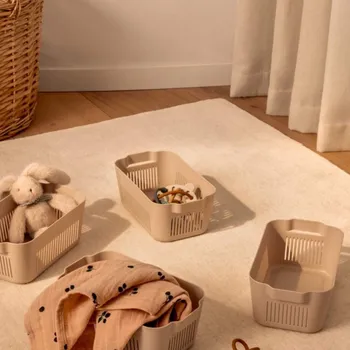 Úložný box LIEWOOD Makeeva Košíky Mini 4 ks Sandy