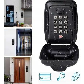 Skříňka na klíč VENKOVNÍ SCHRÁNKA NA KLÍČE S KÓDEM, KOVOVÝ BEZPEČNOSTNÍ SEJF