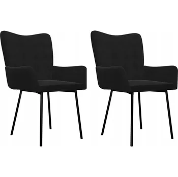 Jídelní židle Křeslo VidaXL černé, 2 ks