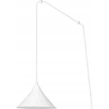 Emibig Závěsné svítidlo Abramo 1xE27 15W Bílé, Nastavitelné, IP20