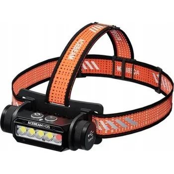 Svítilna ACEBEAM LED Svítilna H35 Bílé a Červené Světlo Akumulátor 5 LED Diod 2600lm