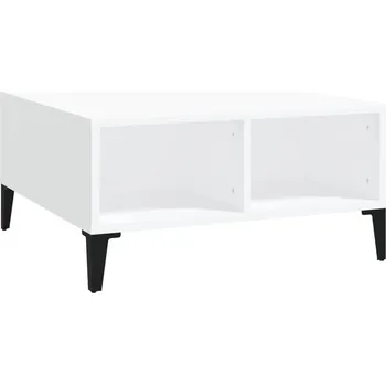 Konferenční stolek Konferenční stolek, bílý, 60x60x30 cm, dřevotříska