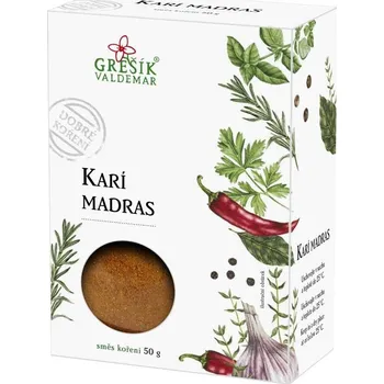 Koření Valdemar Grešík Dobré Koření Karí Madras 50 g