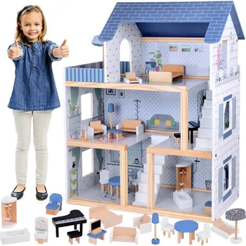 Domeček pro panenku Domeček pro panenky Jokomisiada Dřevěný domeček, 78 cm