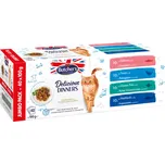 Butcher's Cat Delicious Dinners Adult Jumbo Pack rybí výběr v želé 40x 100 g