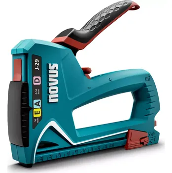 Sponkovačka NOVUS J-29 silná sponkovačka ruční Zn slitina, sponky A/D 6-14mm, hřebíky E 16mm