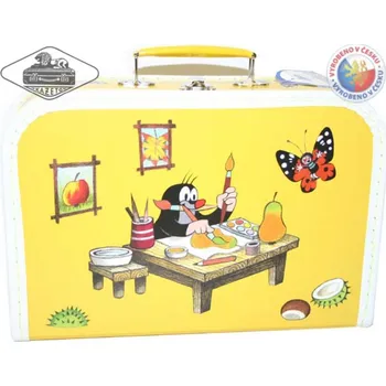 Školní kufřík Kazeto Kufřík do školy 30 x 21 x 9 cm krtek/žlutý