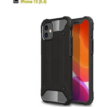 Odolný armor kryt pro iPhone 12 mini - černý