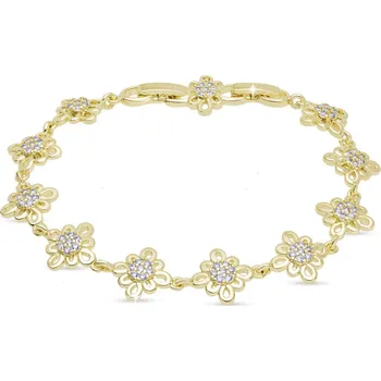 Náramek Náramek květy zlatý 3128