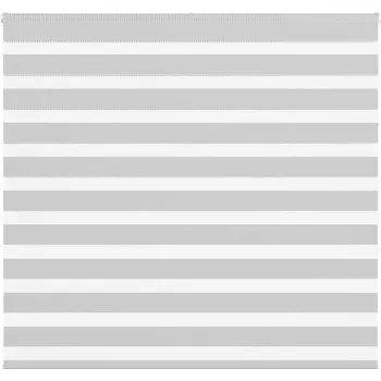 Roleta vidaXL Zebra roleta 155x150 cm šířka látky 150,9 cm polyester [4014766] Barva: světle šedá