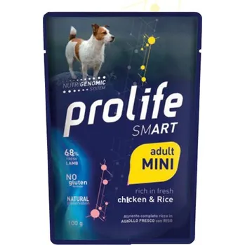 Krmivo pro psa Zoodiaco Prolife Dog Smart Adult Mini - kuřecí s rýží 100g