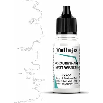 Vallejo 72651 - Polyurethane Matt Varnish 18ml