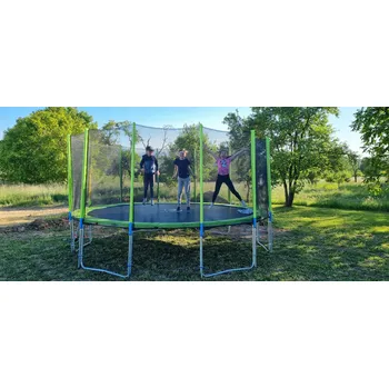 Trampolína Zahradní trampolína SKY 487 cm zelená