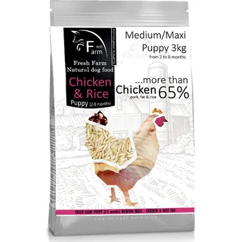Krmivo pro psa Ani - pet Fresh Farm Puppy 2-8 Medium/Maxi Chicken & Rice 3kg
