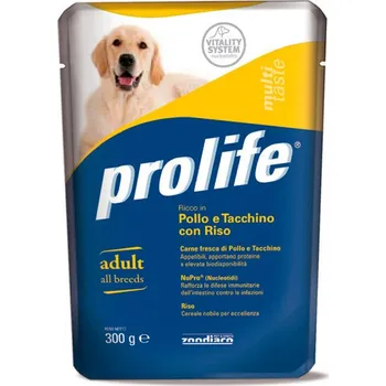 Krmivo pro psa Zoodiaco Prolife Adult - Kuře a krůta s rýží 300g