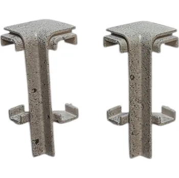 Podlahová lišta Roh IN vnitřní Soklové lišty SPC RIGID Nice grey 2 ks