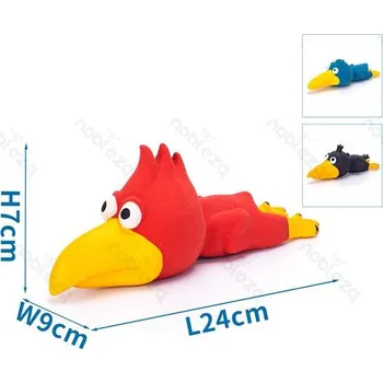 Hračka pro psa Gumový tukan Nobleza hračka pro psa 9 cm Barva: Červená