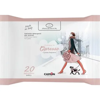 Kosmetika pro psa Camon Vlhčené utierky na zvieratá Ingenya s vôňou ihličnanu 20ks