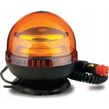 Maják Výstražný maják 20W 46LED Magnet DC 12/24V asistenční vozidlo traktor kamion