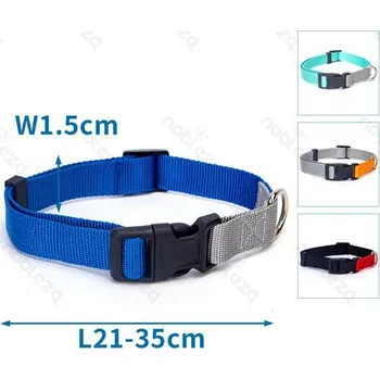 Obojek pro psa Obojek Nobleza dvoubarevný S (š. 1,5 cm x d. 21-35 cm) Barva: Černá