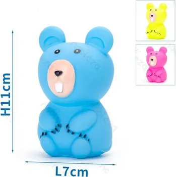 Hračka pro psa Gumový medvídek Nobleza pro psa - 11cm Barva: Růžová