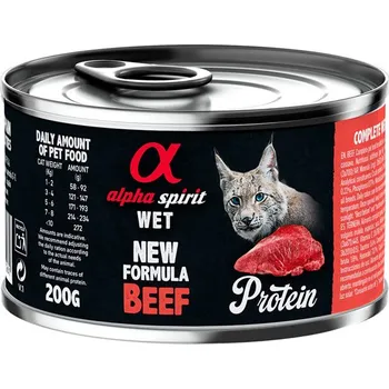 Krmivo pro kočku Alpha Spirit Cat Adult - Beef Protein 200g