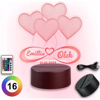 Lampička Noční lampa Koala Wood, vícebarevná