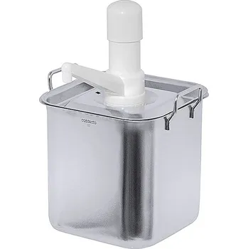 Dávkovač nápoje CONTACTO Čtvercový dávkovač s pumpičkou 5 l | CONTACTO, 237/050