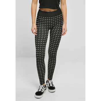 Dámské oblečení Dámské bezešvé legíny Heritage Blackhoundstooth Urban Classics černá 2538327