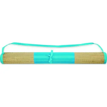 Plážová taška Přírodní slaměná plážová rohož Rafia - Tyrkysová