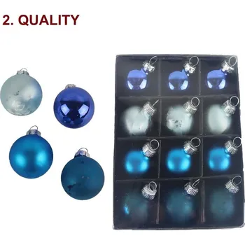 Vánoční dekorace, 12 ks 2. jakost S0354-13