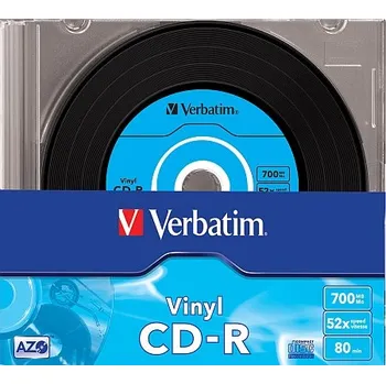 Optické médium CD-R Verbatim DATA VINYL 700MB SLIM 10 Ks 43426
