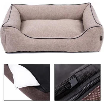 Pelíšek pro psa Ani - pet Sofa Mallorca Pelíšek Standard - béžová barva Velikost: 65 x 50cm