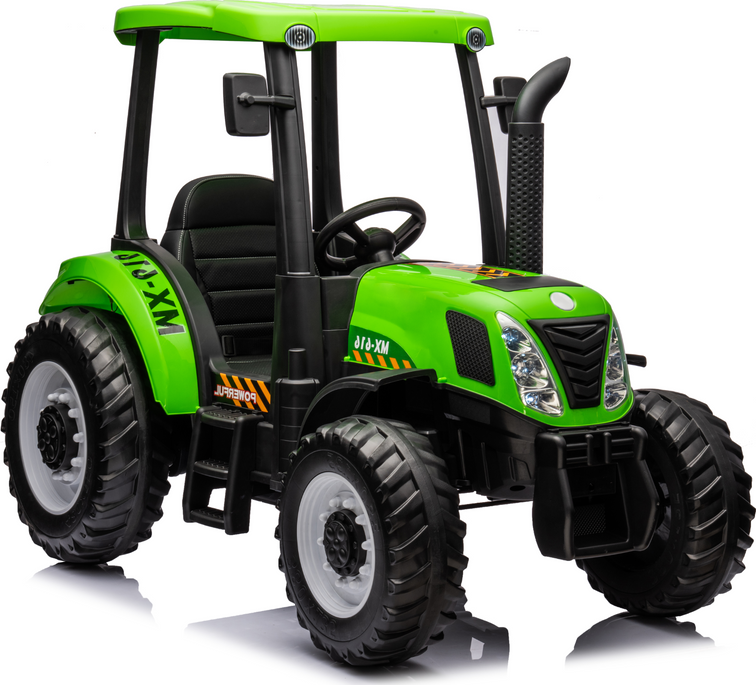 Dětský elektrický traktor Strong 24V | 400W zelený