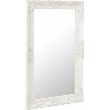 Zrcadlo Zrcadlo nástěnné v barokním stylu, 50x80 cm, bílé
