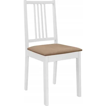 Jídelní židle Židle VidaXL látka bílá 2 ks