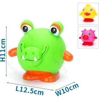 Hračka pro psa Vinylové zvířátka Nobleza pro psa - krokodýl, kuře a prasátko Barva: Zelená