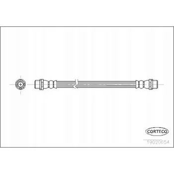 Brzdová hadice Corteco 19020654 Brzdová hadice, flexibilní