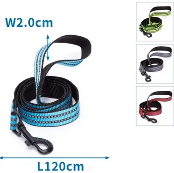 Vodítko pro psa Vodítko Nobleza reflexní M (š. 2 cm x d. 120 cm) Barva: Tyrkysová