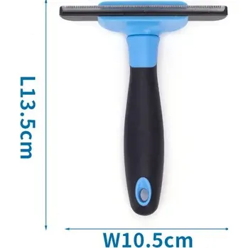 Kartáč pro zvířata Hřeben na způsob furminátoru Nobleza M - 10,5 x 13,5 cm