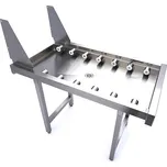 Maxima Nerezový rovný válečkový stůl - pro dopravník košů myčky nádobí | Maxima, 09240121