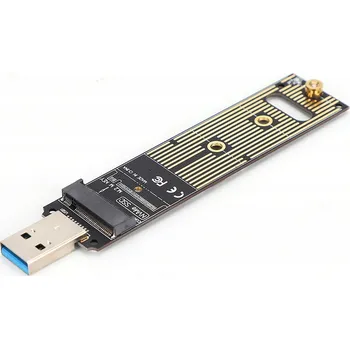 Adaptér M.2 NVMe PCIe + M.2 SATA (NGFF) na USB 3.1 3.0 pro SSD disky čtečka