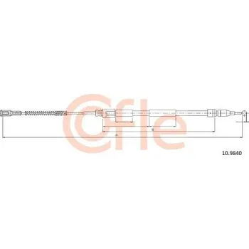 Autodíl COFLE Tažné lanko parkovací brzdy CFL 10.9840