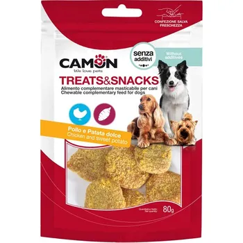 Pamlsek pro psa Camon Treats&Snacks Dog - Kuřecí nugetky s batáty 80 g