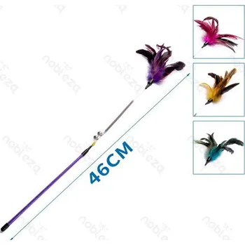 Hračka pro psa Mávatko Nobleza - Peříčka na šňůrce 46 cm Barva: Modrá